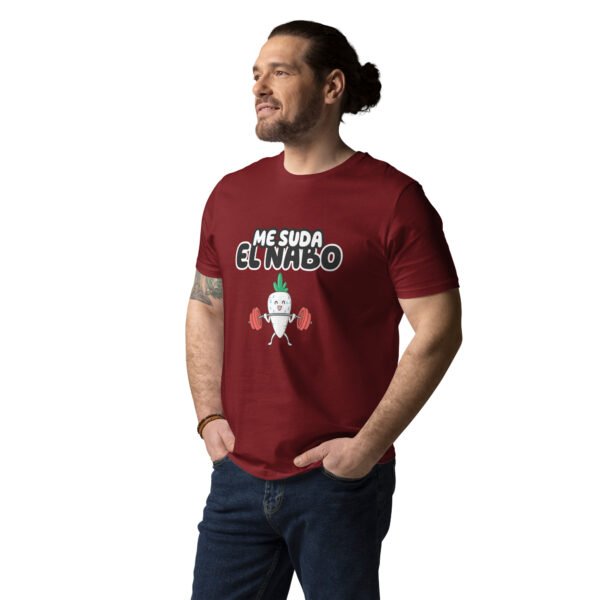 Camiseta de algodón orgánico unisex "Me suda el nabo"